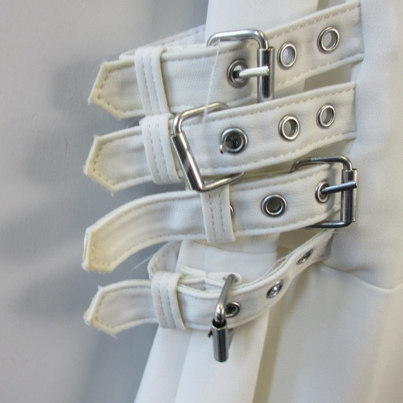 A.L.C. Anderson Sleeveless Mini Dress Woman 4 White Side Buckle Party 444 - Picture 6 of 12